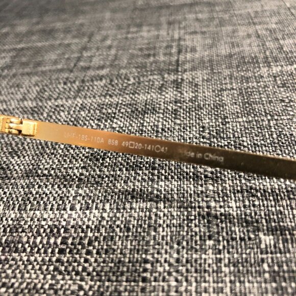 Jins Blue Sapphire Metal Rectangular Semi Rimless LMF-18S-110-858 READ DESCRIPT. - Picture 5 of 9